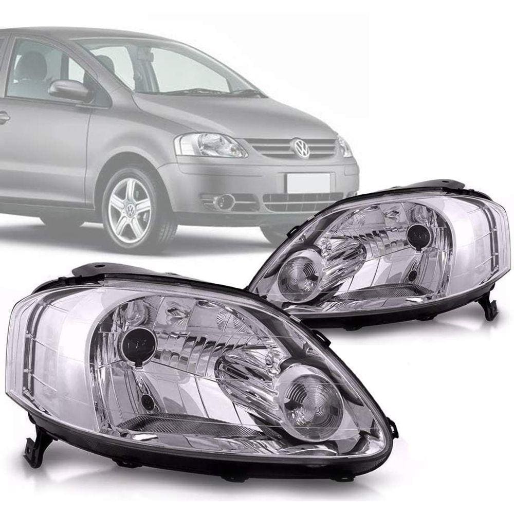 Par Farol Vw Fox 2004 2005 2006 2007 2008 2009 Cromomix