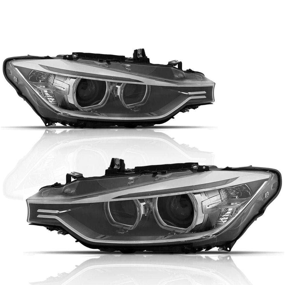 Par Farol Com Projetor Bmw S3 13 14 15 16 Entrada Angel Eyes