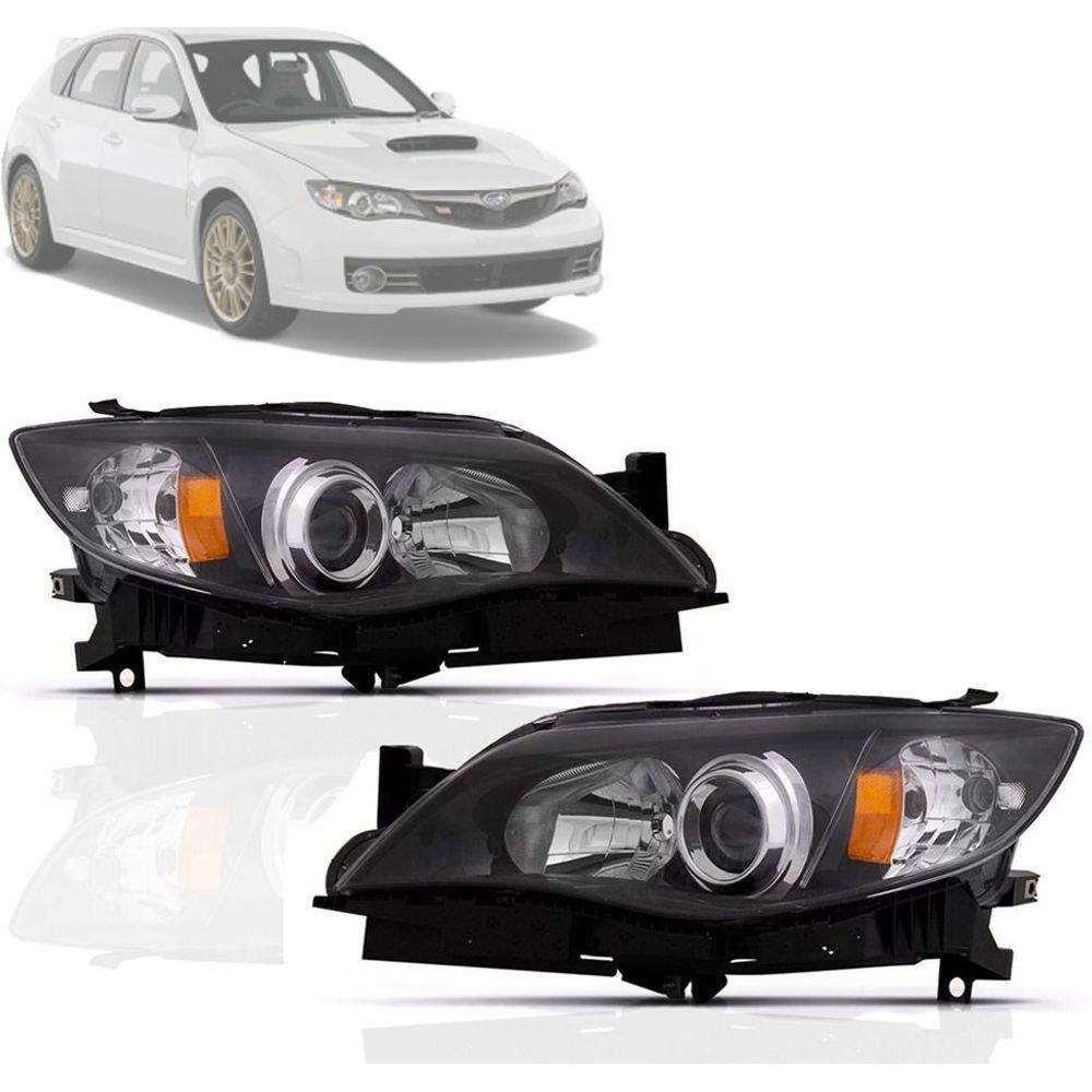 Farol Subaru Impreza 2008 2009 2010 2011 Mascara Negra