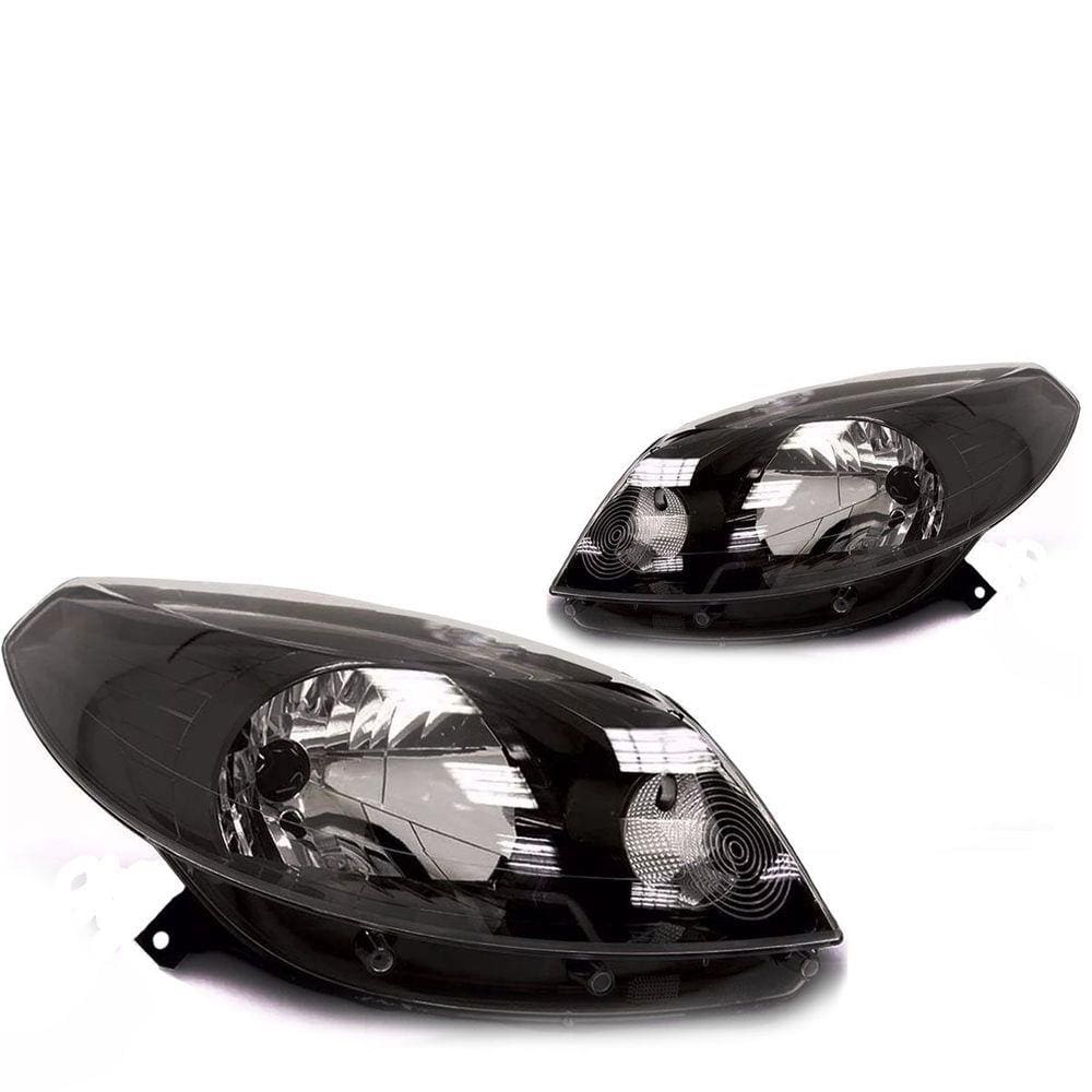 Farol Sandero Stepway 2012 2013 2014 12 13 14 Mascara Negra