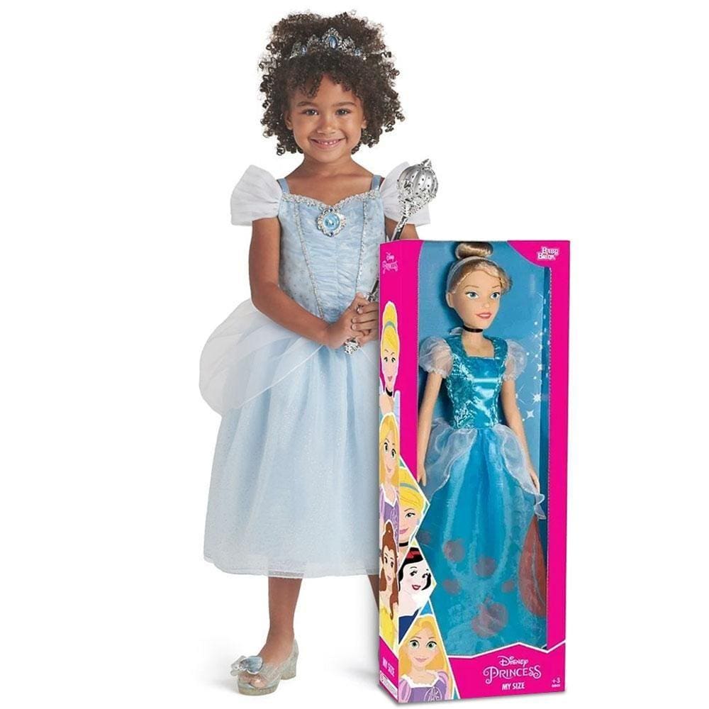 Boneca Cinderela - My Size - Princesas Disney - 80 cm - BabyBrink