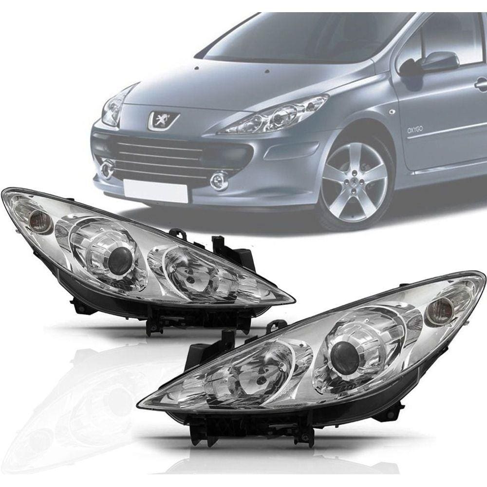 Farol Peugeot 307 06 07 2008 2009 2010 2011 2012 Foco Duplo