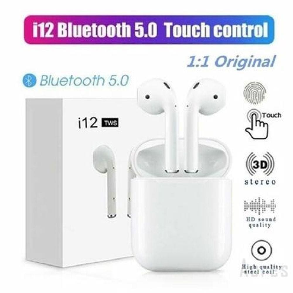 Fone Bluetooth I12 Tws Branco | Extra