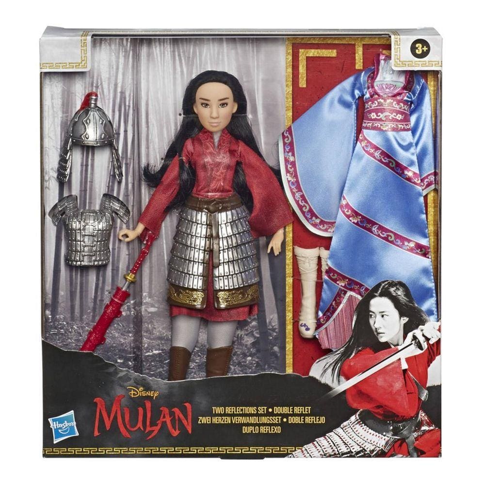 Boneca Princesa Mulan Disney 30 Cm 2 Em 1 - Hasbro E8587