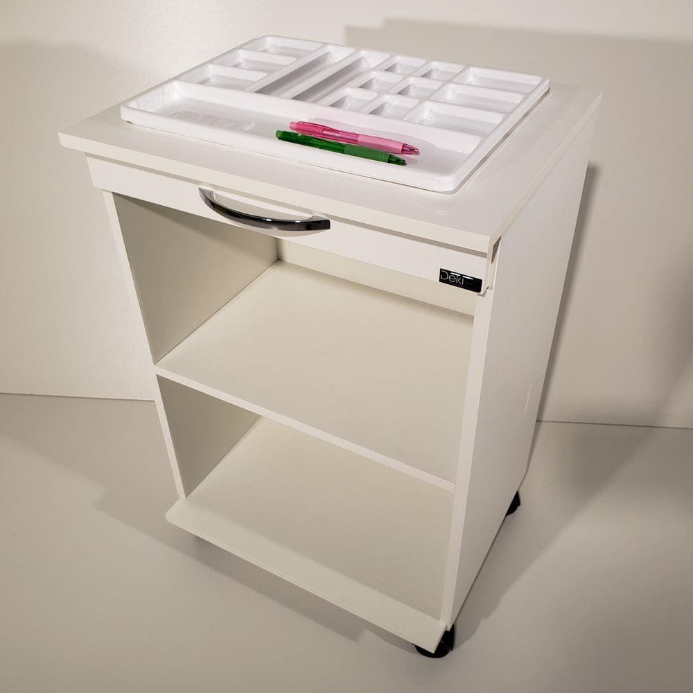 Mesa Carrinho Auxiliar C/2 Nichos Para Clínicas De Estética