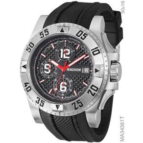 Relógio Magnum Sports Masculino MA34192T Pulseira Borracha em