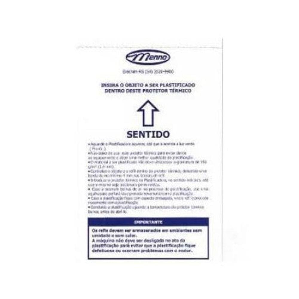 Protetor Térmico A4 Menno Papel Couchê 170G 360X230Mm