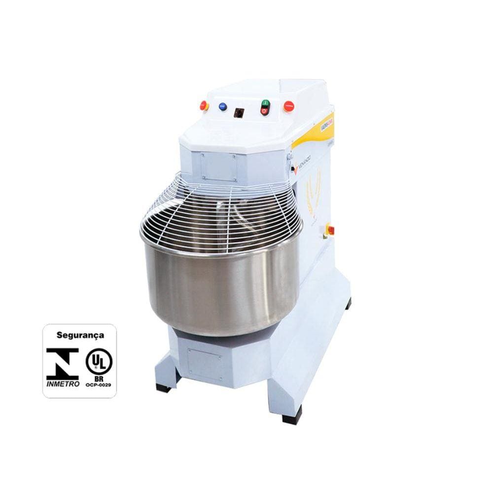 Amassadeira Espiral 40 Kg 2 vel.Trifásica NR VAES40NR Met. Venâncio