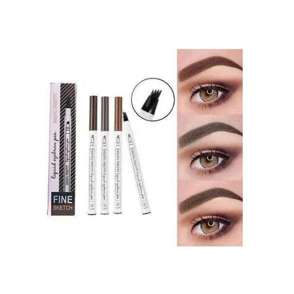 Microblading Maquiagem Sobrancelha Fio A Fio Marrom