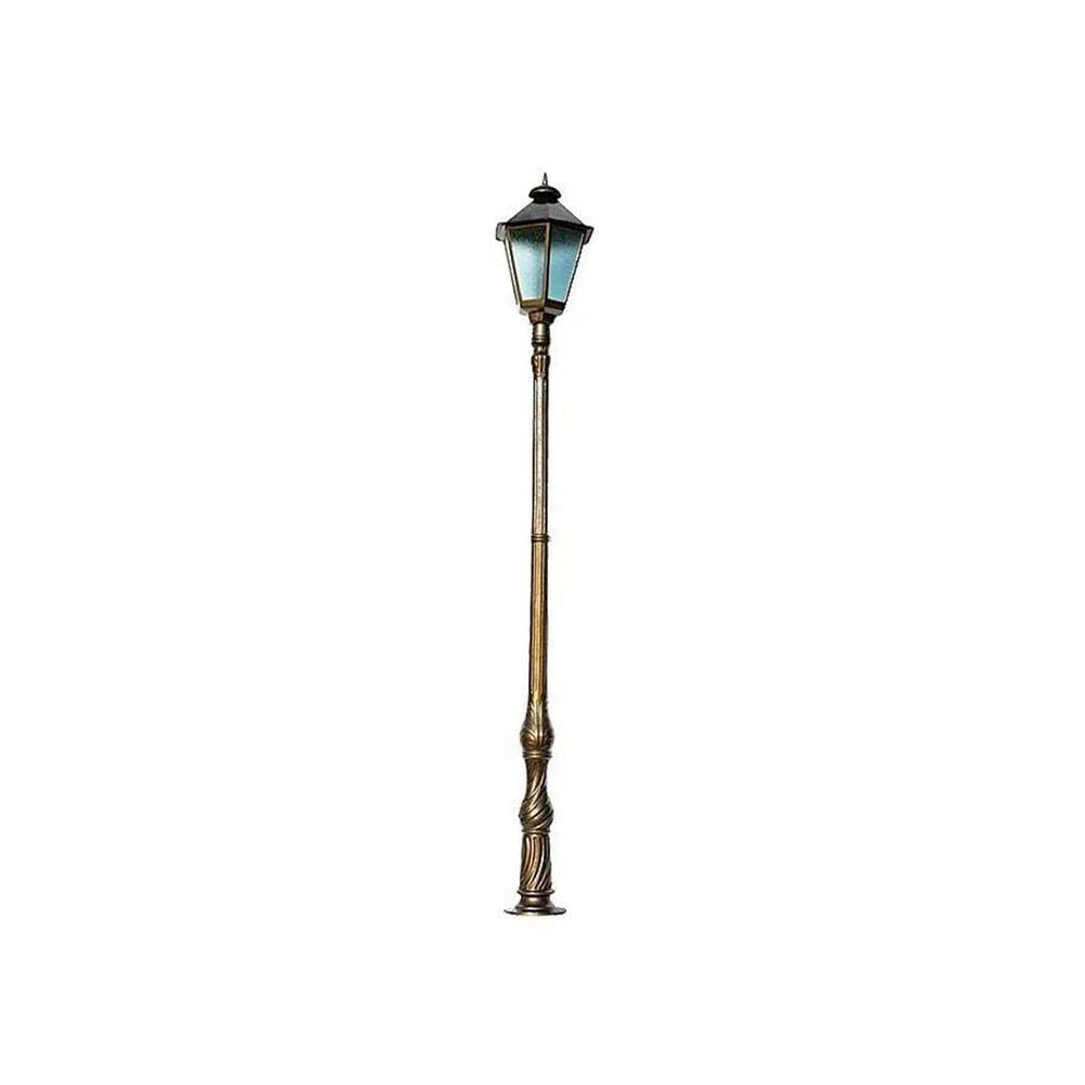 Poste Paris Maior P/ Jardim de Alumínio 01 Luminária 3,90m