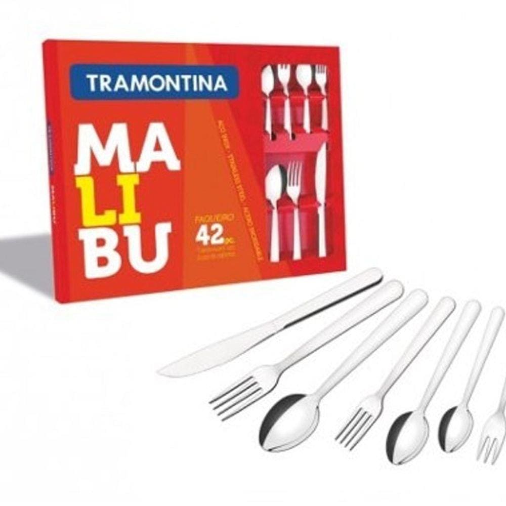 Conj. Talheres Inox 42 Pcs Malibu Tramontina