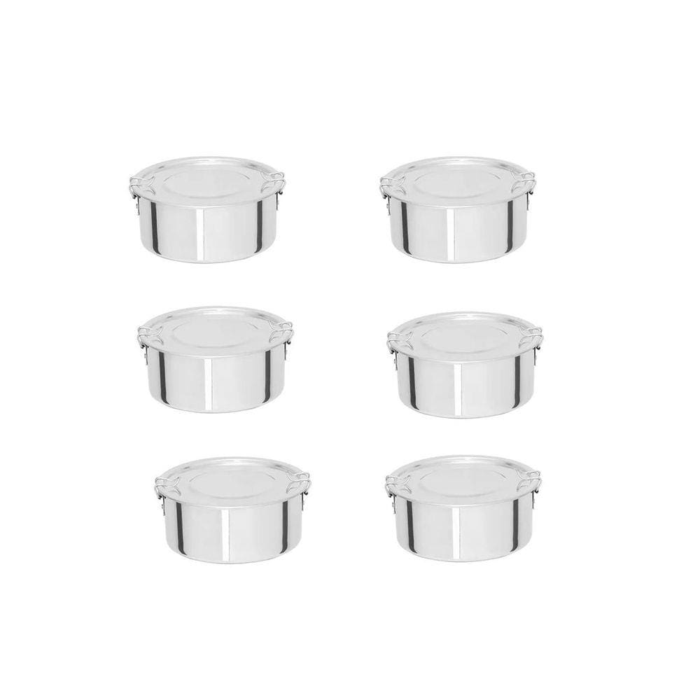 Kit de Marmita Redonda de Alimento 0,5 Litros (06 Unid)