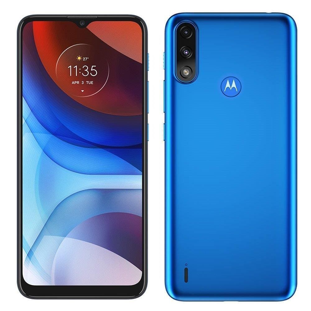 Smartphone Motorola E7 Power, Azul Metálico, Tela de 6.5\u0026quot;, Android 10,  Câm. Tras. de 13+2MP, Frontal de 5MP, 32GB | Extra