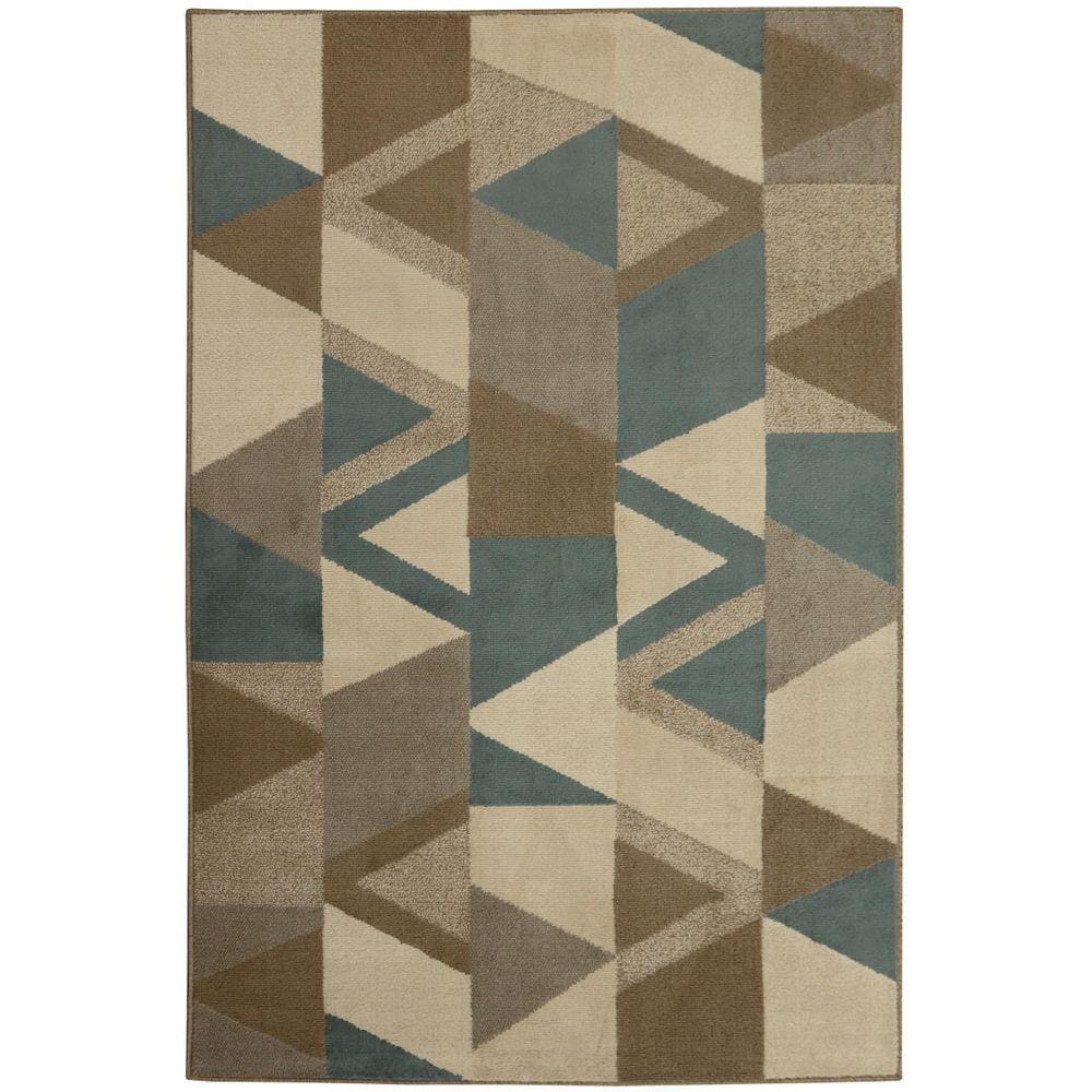Tapete Capri 6094 Geometrico 3,00X4,00M 300X400Cm Turquesa