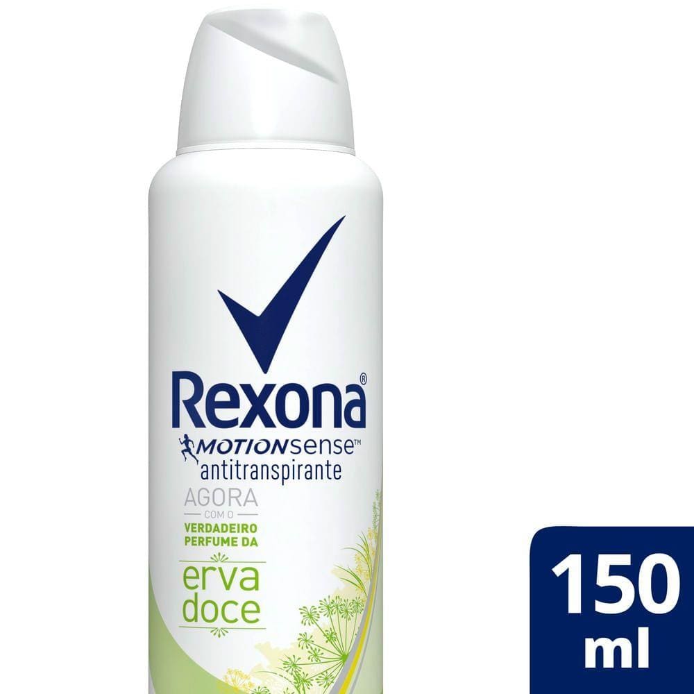 Desodorante Aerosol Rexona Erva Doce Feminino 150ml/90g