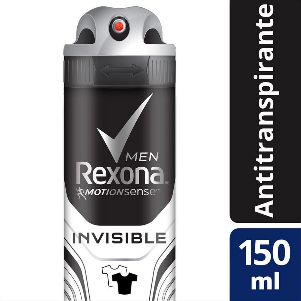 Desodorante Aerosol Rexona Invisible Men 150ml