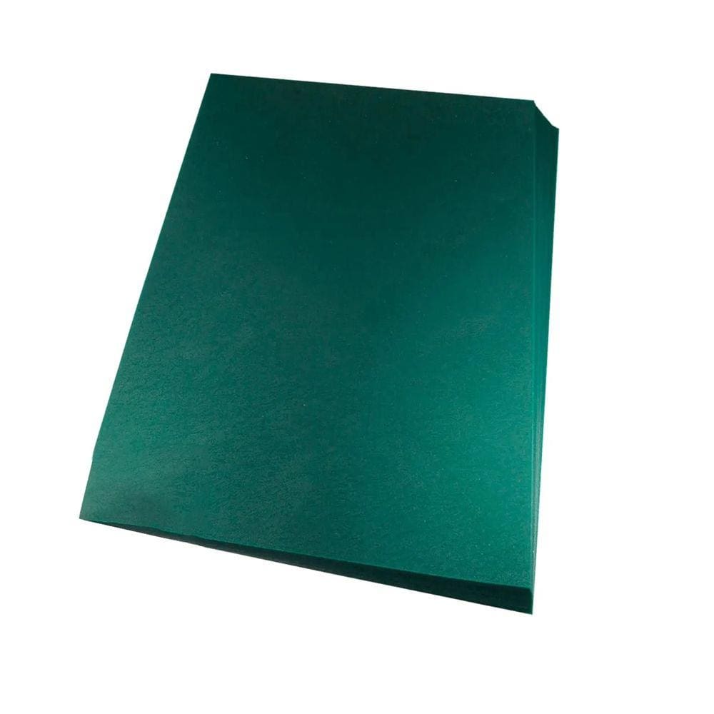Capa para encadernação A4 Verde PP Couro 0,30mm 100un