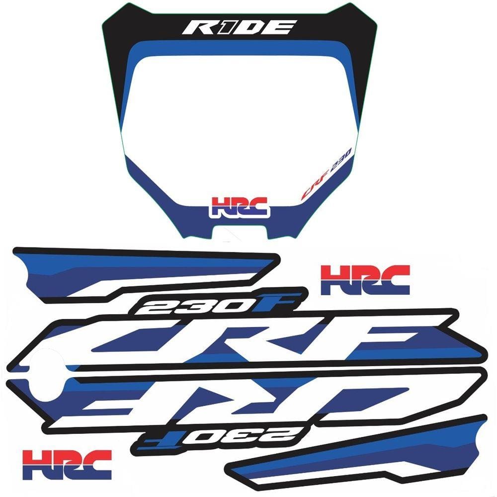 Kit Adesivo Take Aletas Tanque Number Plate Biker R1de Crf 230