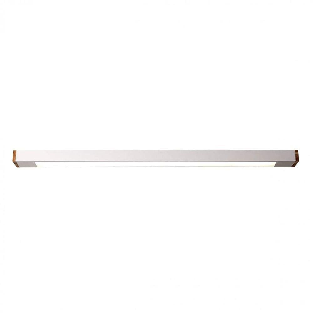 Plafon Retangular 65cmx5cmx10cm Arky Wood Bella Italia Branco