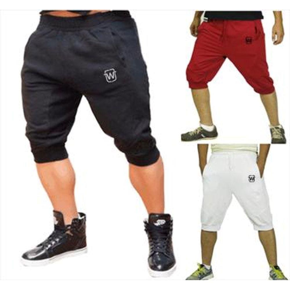 Bermuda De Moleton Wooks Masculina Skinny Fitness