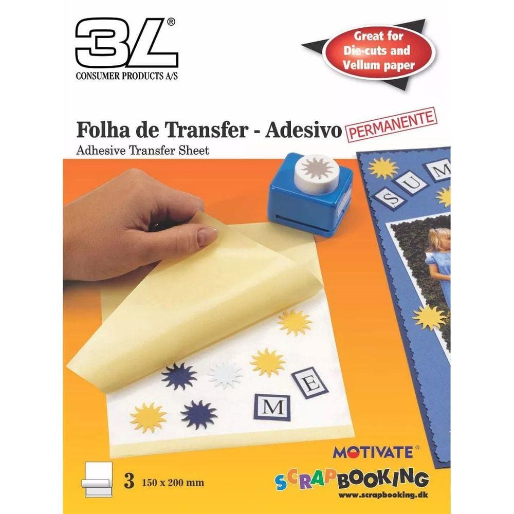Folha de Transfer Adesivo - Caixa com 100 Unidades