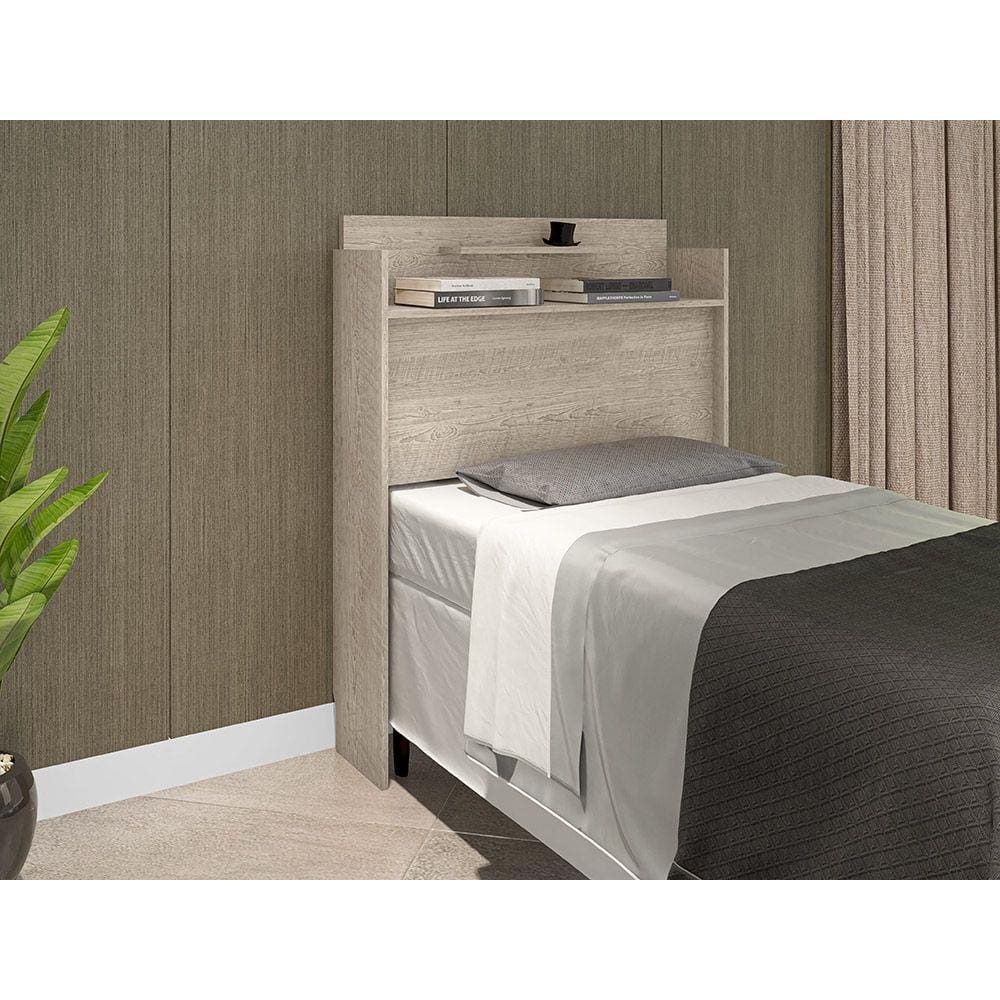 Cabeceira box Solteiro Thayna Amarula 88 cm - Framar Móveis