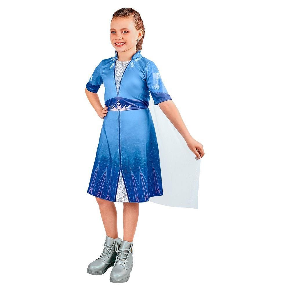 Fantasia Vestido Frozen 2 Elsa Infantil Pop 11487