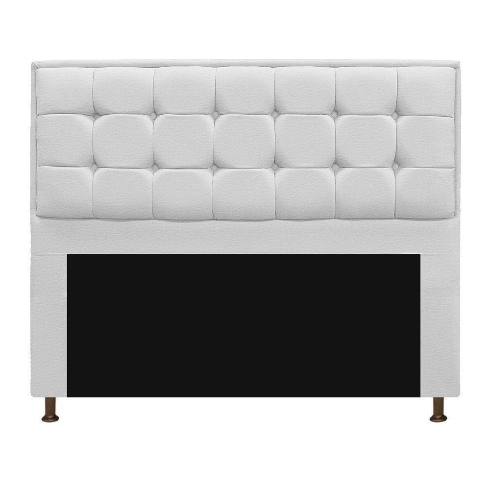 Cabeceira Copenhague 140 Cm Casal Corano Branco