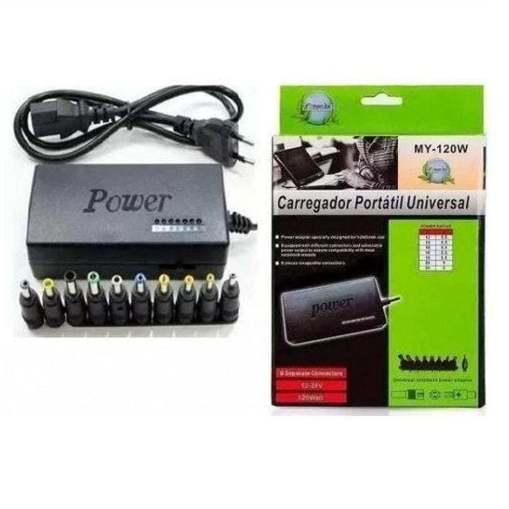 Carregador Portátil Universal Notebook My-120W