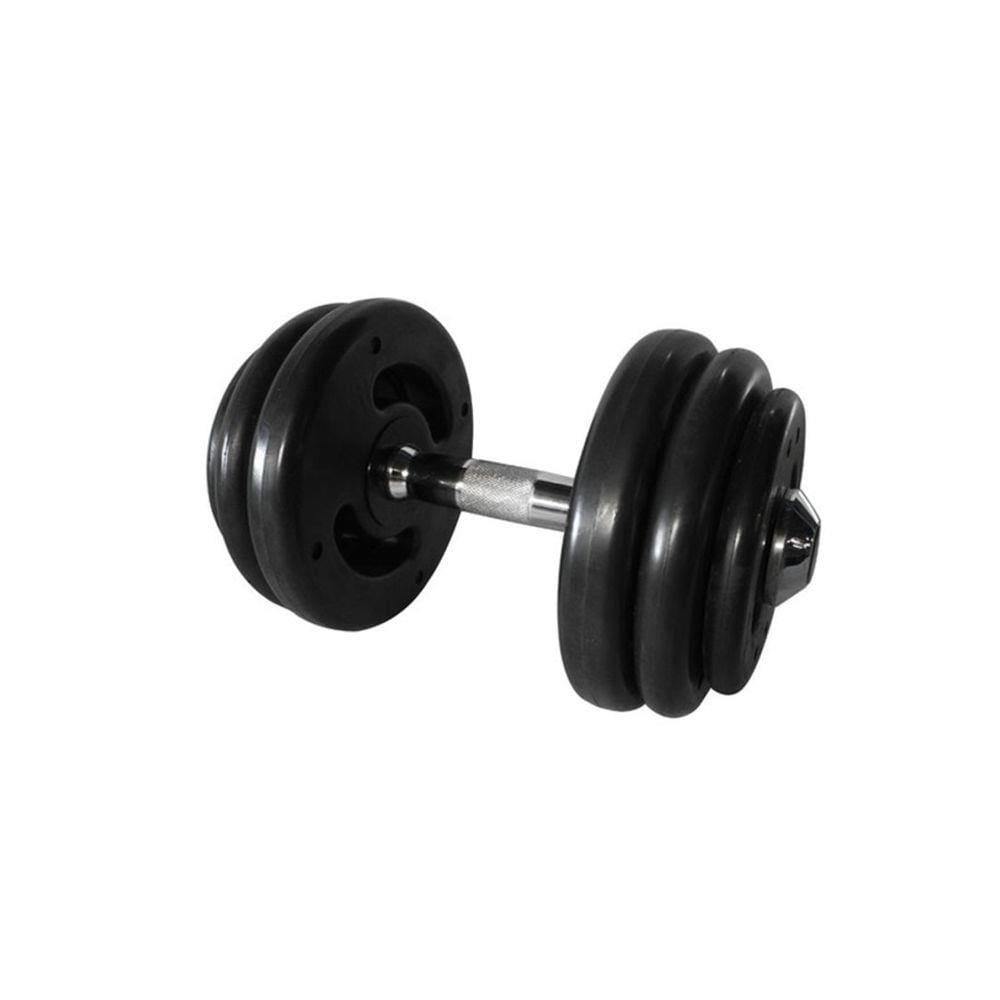 Dumbbell Injetado com Pegada Cromada Academia Fitness 20kg