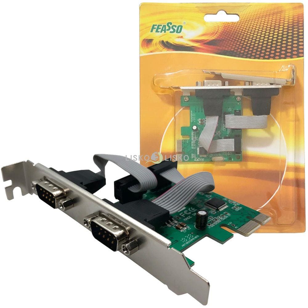 Placa Pci Express X1 Multiserial Com 2 Seriais E Low Profile
