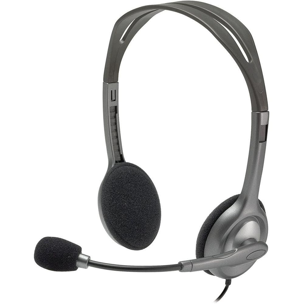 Headset Com Fio Logitech H111 Com Microfone Conexão 3,5Mm