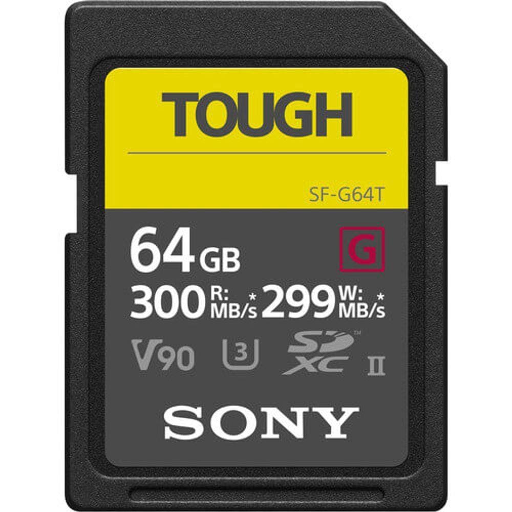 Cartão SDXC Sony 64GB SF-G Tough Serie G UHS-II V90 300 MB/s (SF-G64T/T1)