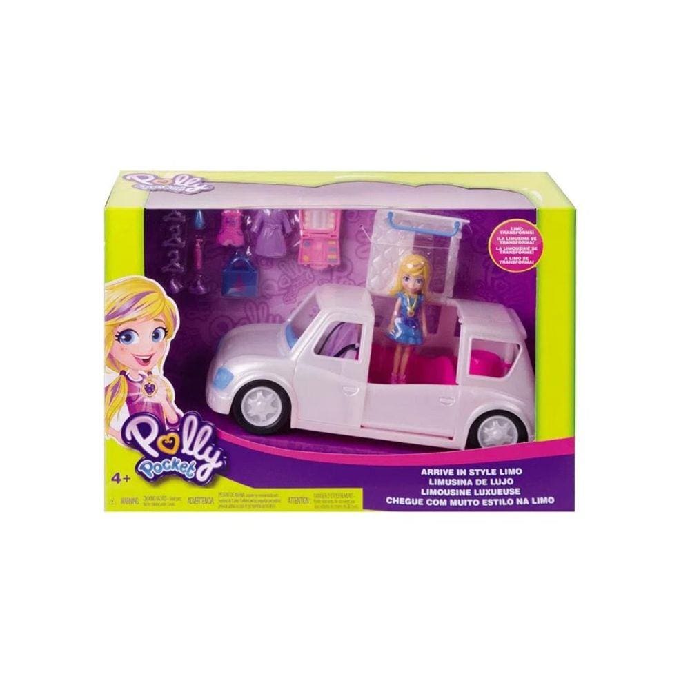 Veículo e Boneca Polly Pocket Limosine de Luxo Mattel