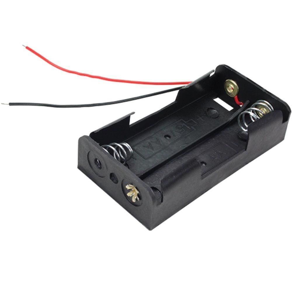 Suporte Pilha Duplo AA Canoa Chipsce Preto