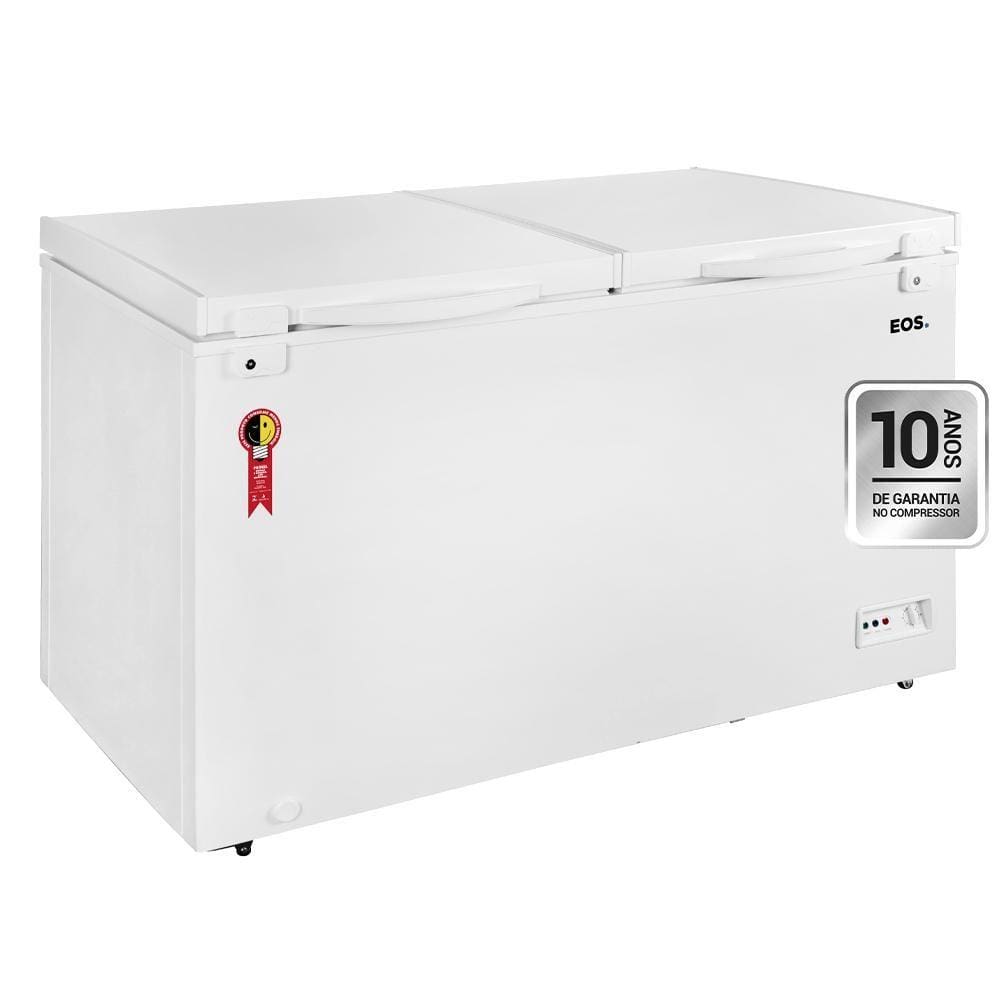 Freezer e Conservador Horizontal EOS EcoGelo 445 Litros 2 Portas Efh550XX 220V 220V