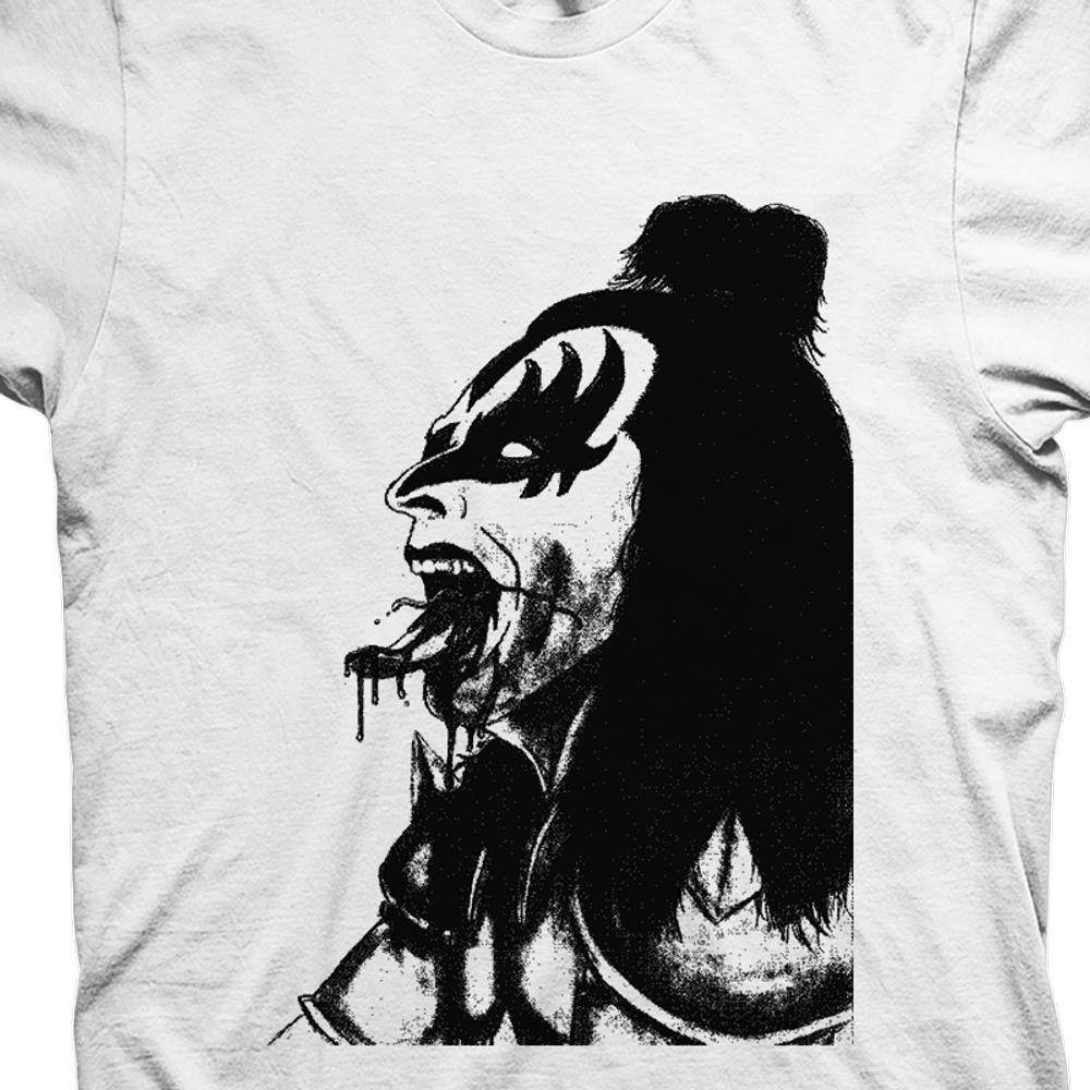 camiseta kiss branca