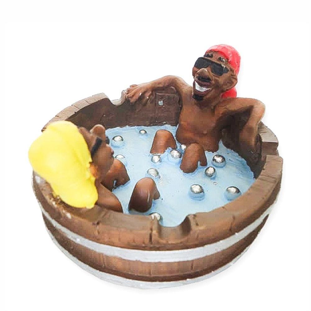 Cinzeiro Bob Marley relaxado na Banheira