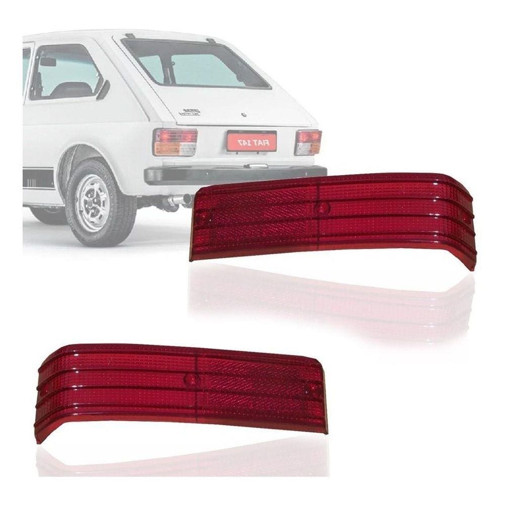 Lente Superior Lanterna Fiat 147 1979 1981 1982 79 Vermelho