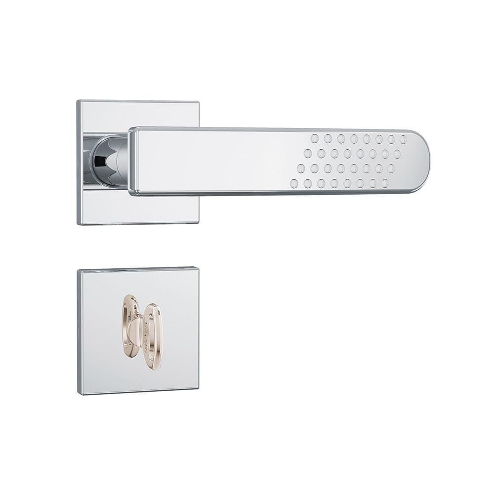 Fechadura Stam 823/21 Roseta Quadrada 1 Wc Inox Alavanca