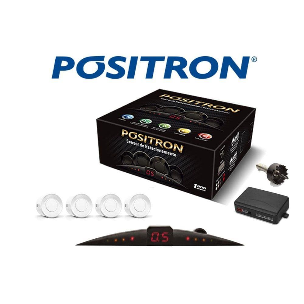 Sensor De Ré Estacionamento Pósitron 4 Pontos Preto
