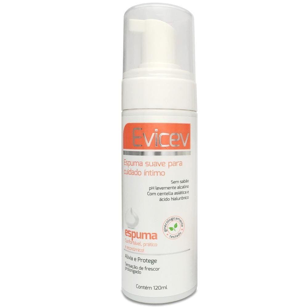 Evicev Espuma De Higiene Intima Protege Da Candidíase 120Ml