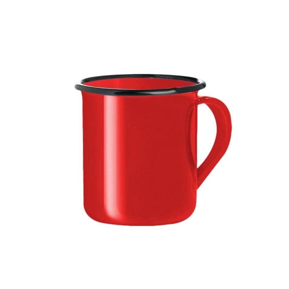 Caneca Esmaltada 350 Ml Vermelha