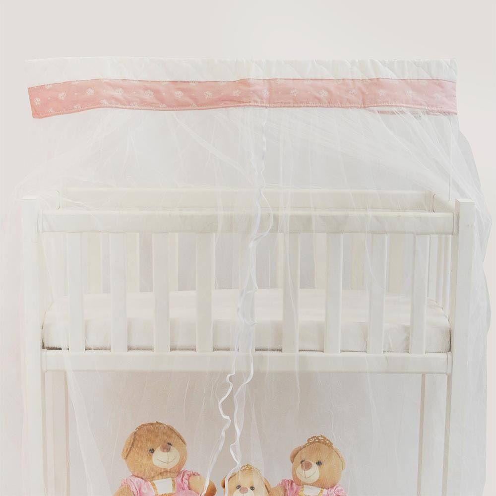 Mosquiteiro Para Mini Berço Com Bandô Coroa Rosa | Extra