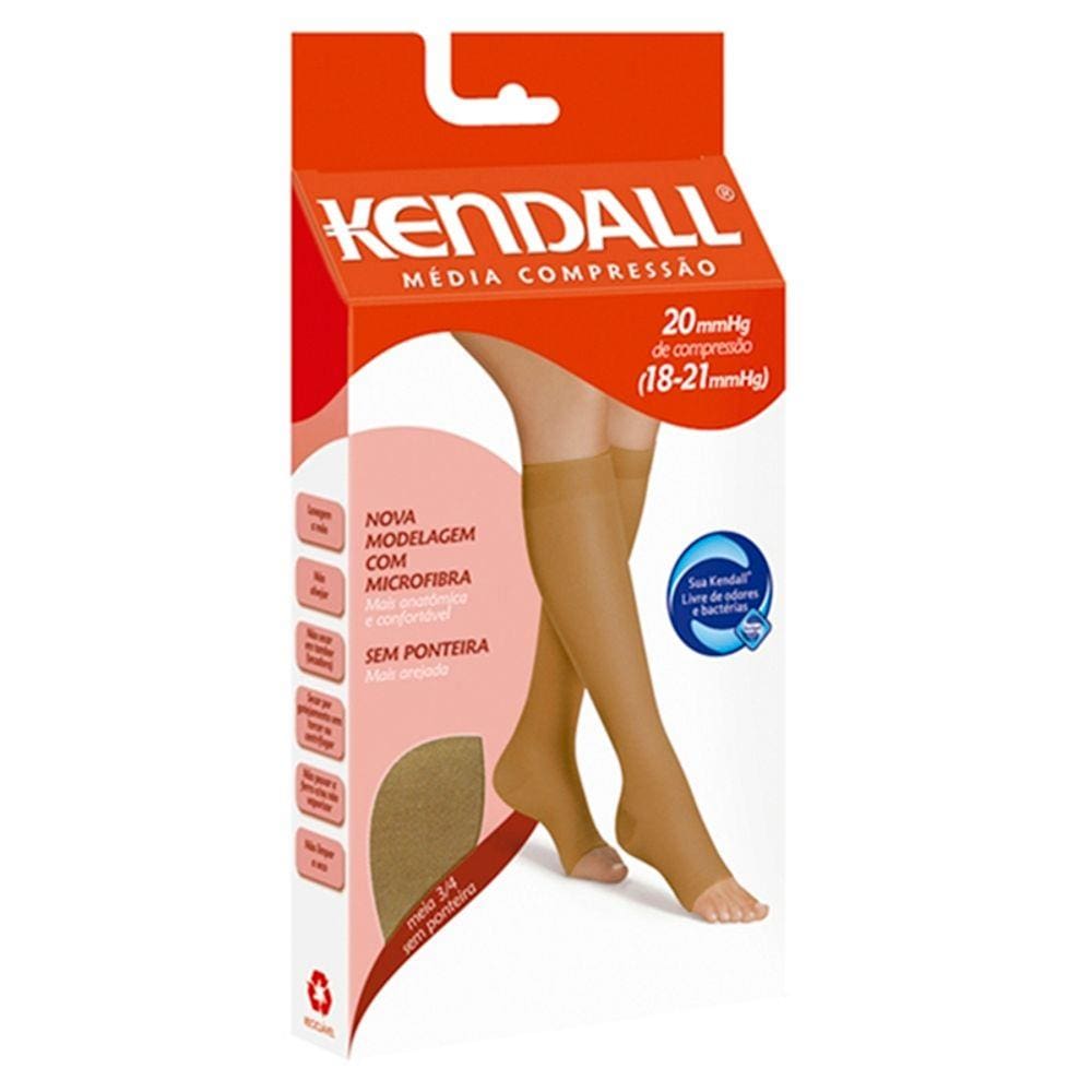 Meia 3/4 kendall média compressão sem ponteira