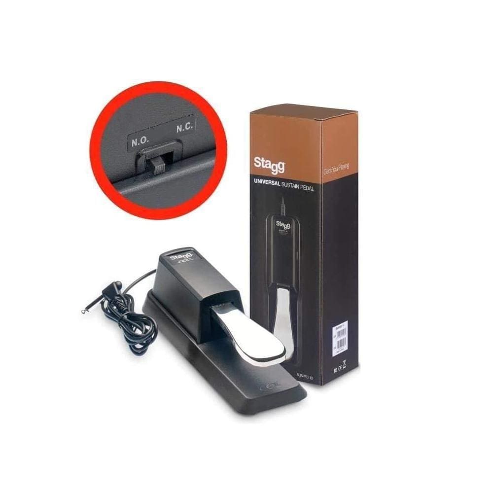 Pedal Sustain Stagg Susped 10 Universal Teclado