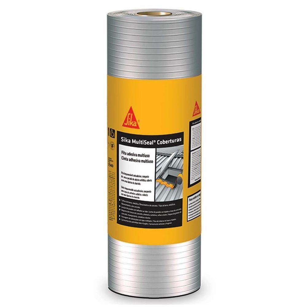 Fita Adesiva Aluminizada Multiseal 50Cm X 10M Sika