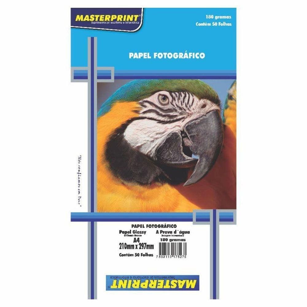 Papel Fotografico Masterprint 180G A4 500Fls