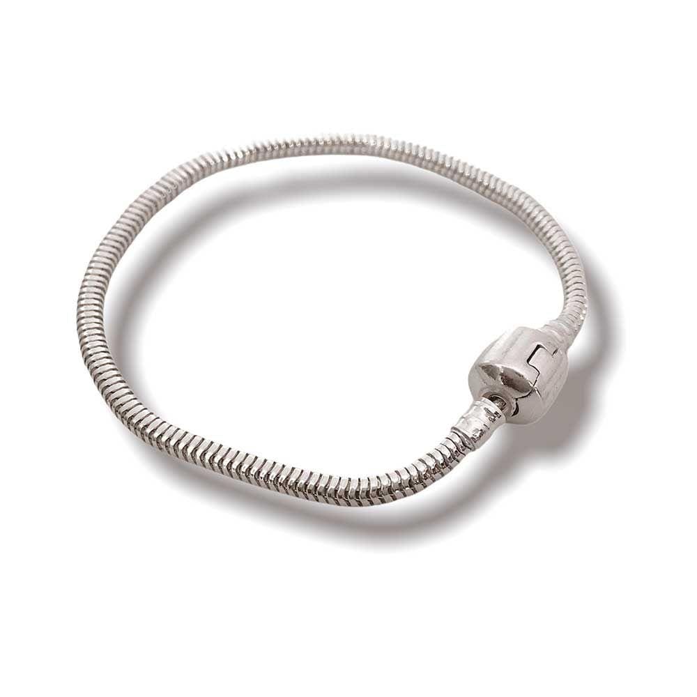 Pulseira para Berloque Folheada a Prata