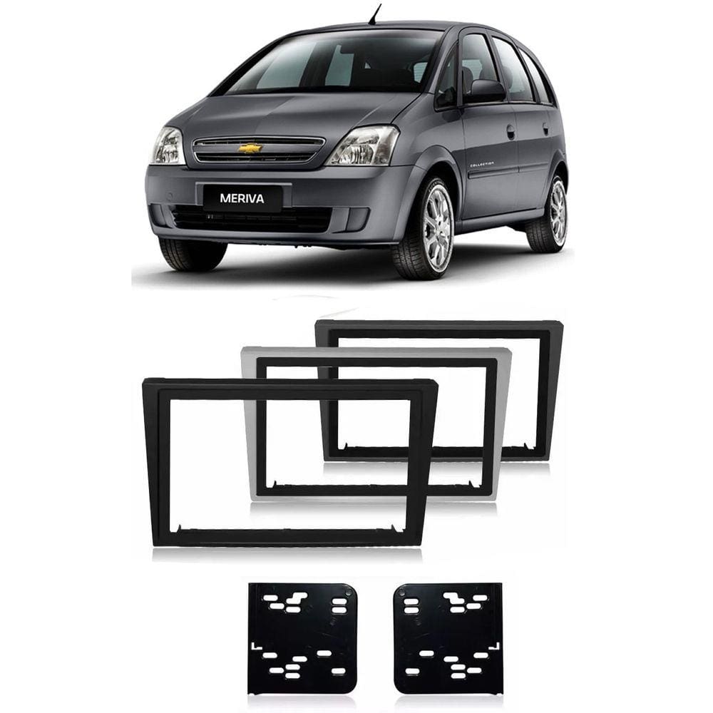 Moldura De Painel Para CD DVD 2 Din Gm Meriva Todas